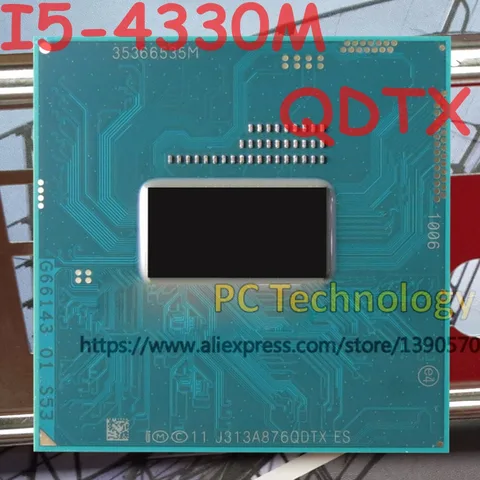 Оригинальный процессор Intel Core 4330 QS QDTX, процессор I5 2,80 M, FCPGA946, 3,50 ГГц-ГГц, 3 м, двухъядерный, бесплатная доставка