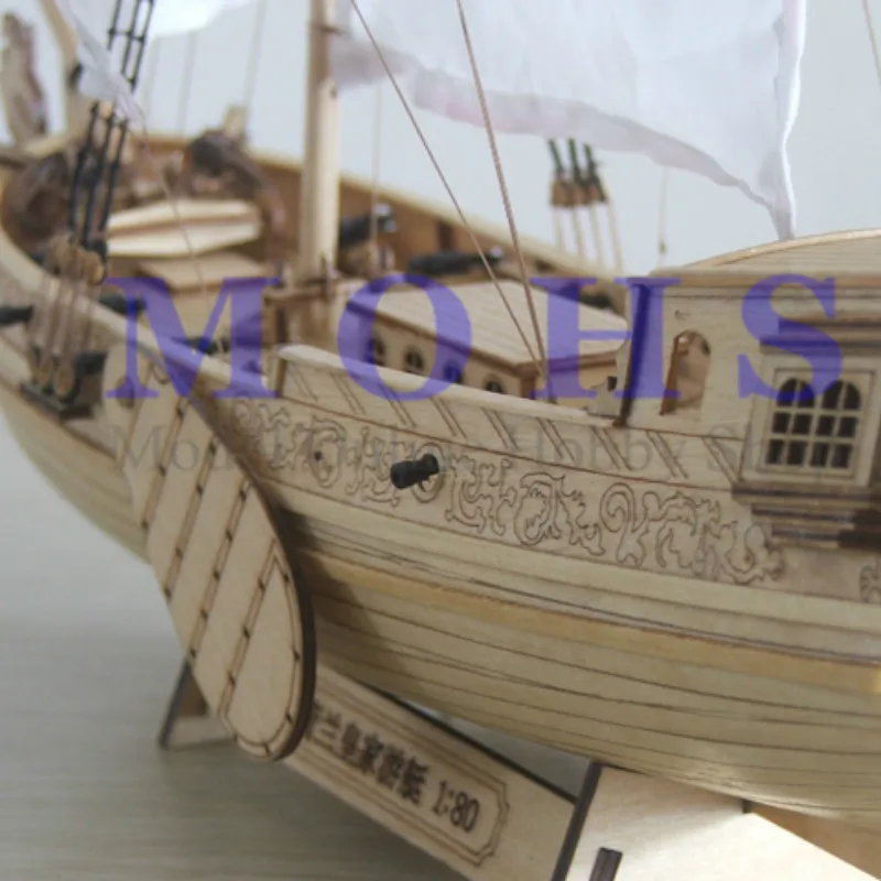 Деревянные наборы моделей в сборе Классическая парусная лодка 1/80 Голландская