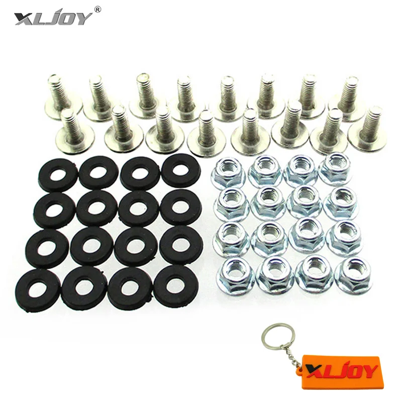 Пластиковая шайба для крыла XLJOY M6 X16 ATV Quad гайка набор винтов 50cc 70cc 90cc 110cc 125cc -
