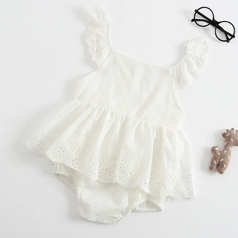Зеленый Humor Bear European And American Style Summer New Girl Baby Ha Ha Dress Cotton Triangle Embroidery Romper Baby Girls Clothes - Цвет: Зеленый