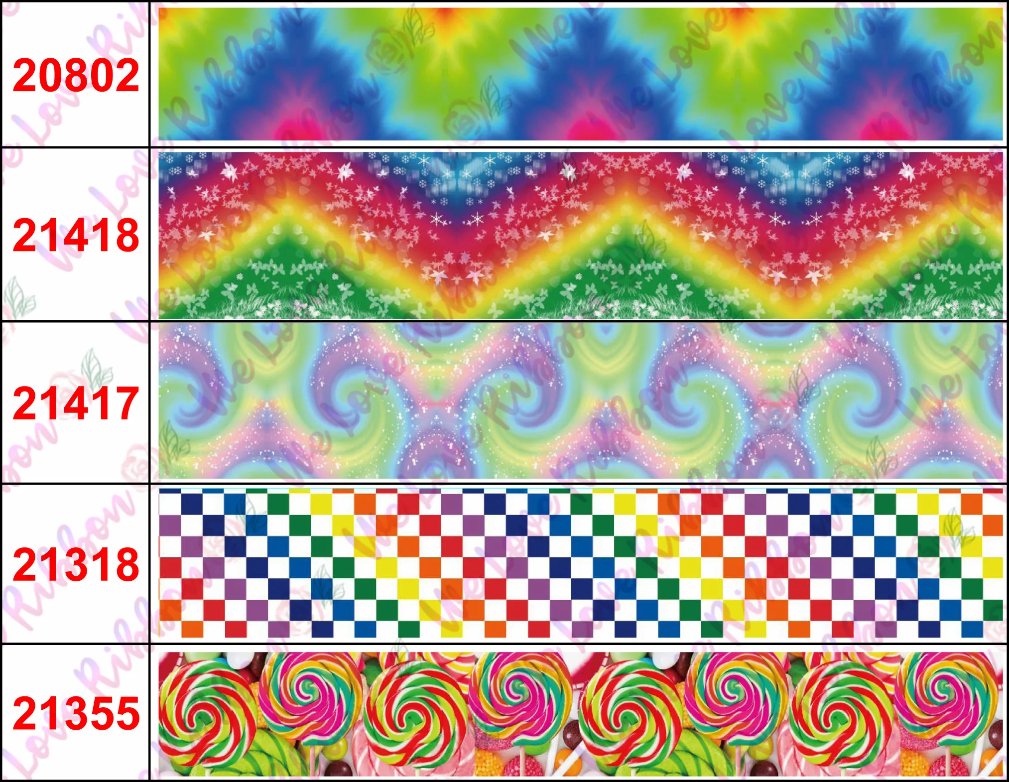 16 мм-75 мм Красочные полосы сердце Мехико цветок напечатанный Grosgrain/Foe лента Радужный леденец DIY волос Bowknots 50 ярдов/рулон