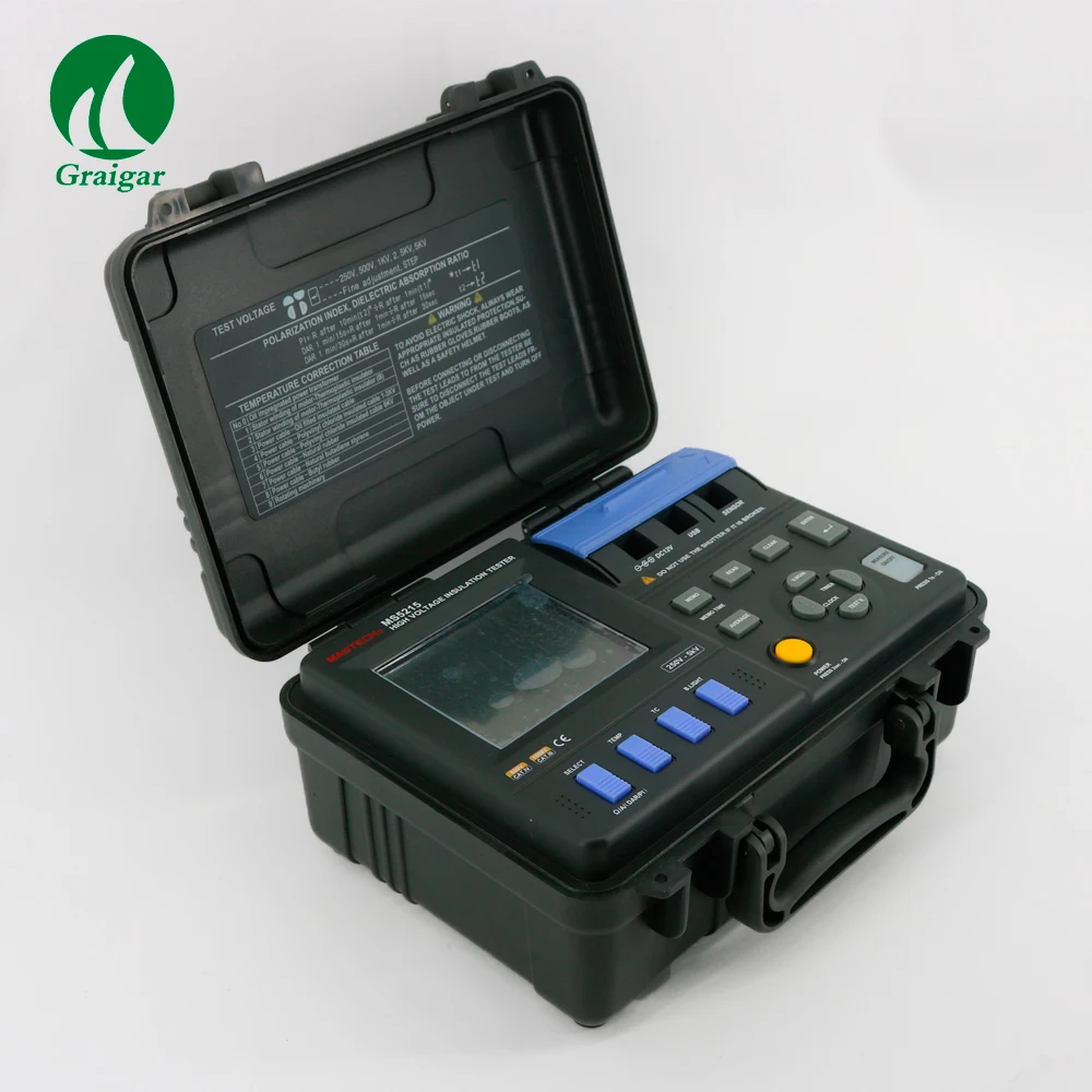 High Voltage MS5215 Digital Insulation Resistance Tester Built-in Power Generator | Инструменты