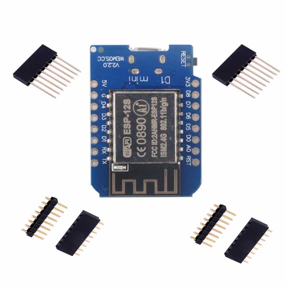 Модуль защиты питания постоянного тока V1.1.0 + Wemos D1 V2.2.0 ESP8266 ESP-12S макетная плата IOT