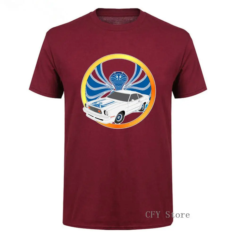 Футболка мужская в ретро стиле рубашка с коротким рукавом круглым вырезом и