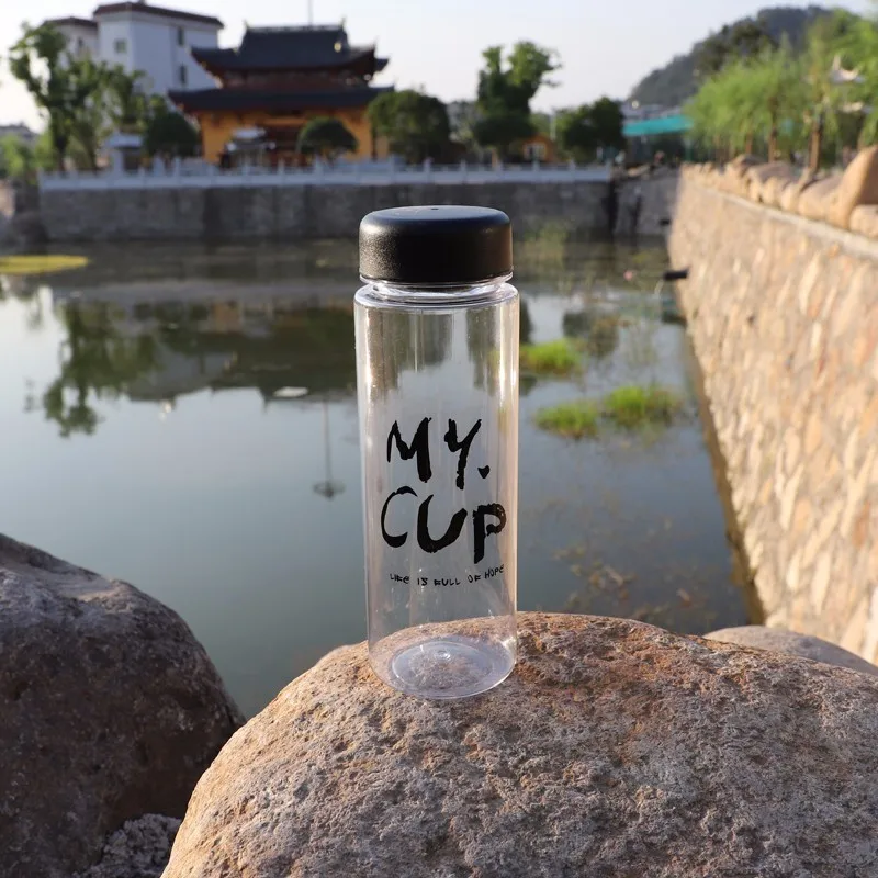 4 вида портативных пластиковых бутылок для воды прозрачная термостойкая