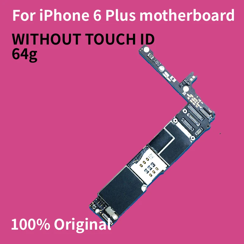 64G без Touch ID материнская плата для iPhone 6 Plus работает хорошо разблокирована с чипами