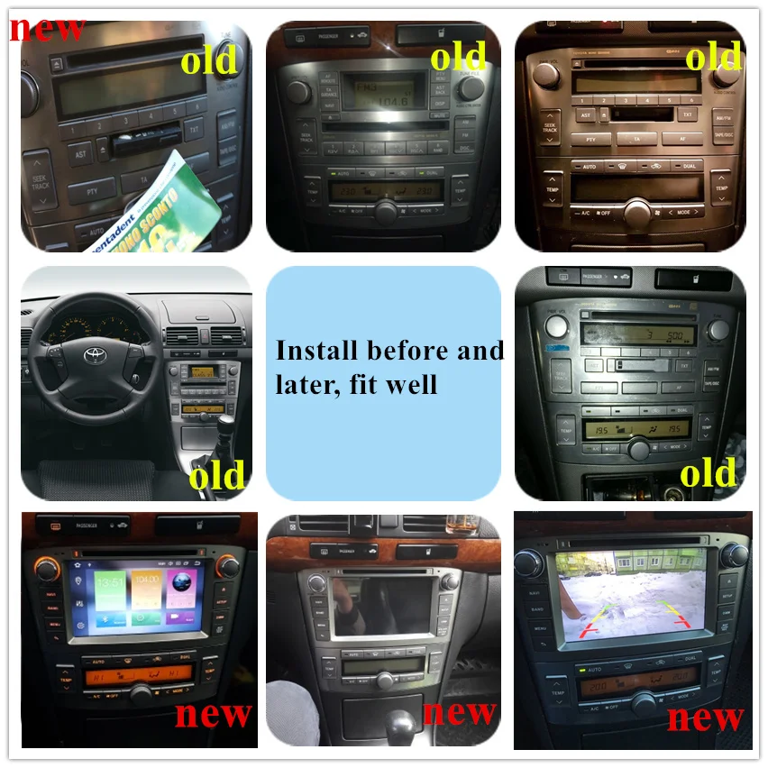 Android 9,0 9,1 ram 4G DVD стерео Мультимедиа для Toyota Avensis/T25 2003-2008 радио gps навигация видео