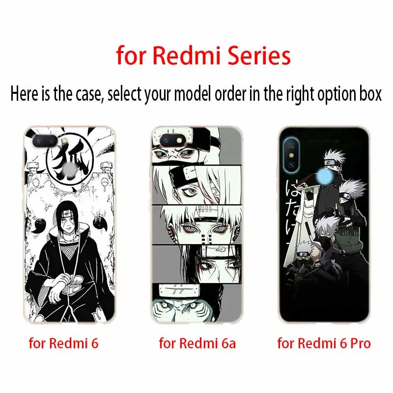 Наруто персонаж аниме чехол для Xiaomi Redmi Note 7 6 5 4 3 pro Чехол для Redmi 6a s2 5a 5 Plus 4a 4x3 Pro