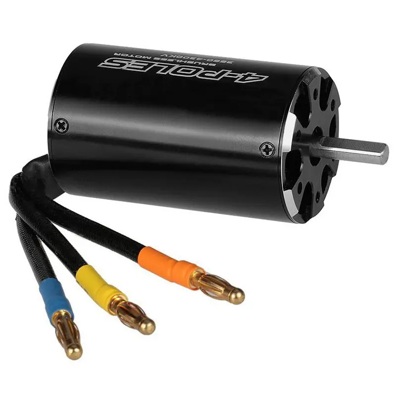Black 3660 4300kv ABWE Лучшие продажи 4 полюса бесщеточный двигатель для 600-800 мм RC лодка, 2968 3400KV - Цвет: Black 3660 4300kv