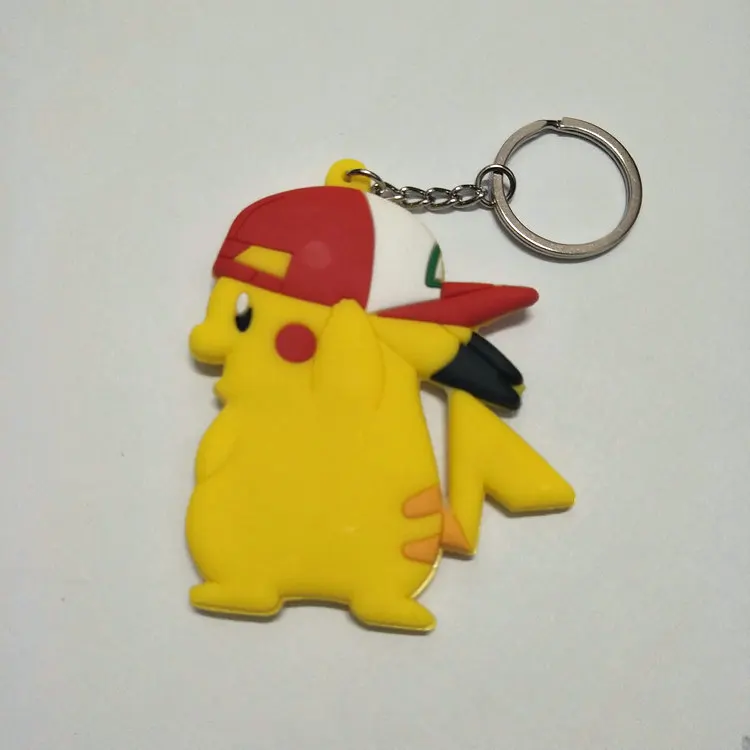 Мультфильм брелок с покемоном ПВХ брелок косплей Poochyena Snorlax Psyduck Bulbasaur Squirtle милые забавные новинки аксессуары Llavero