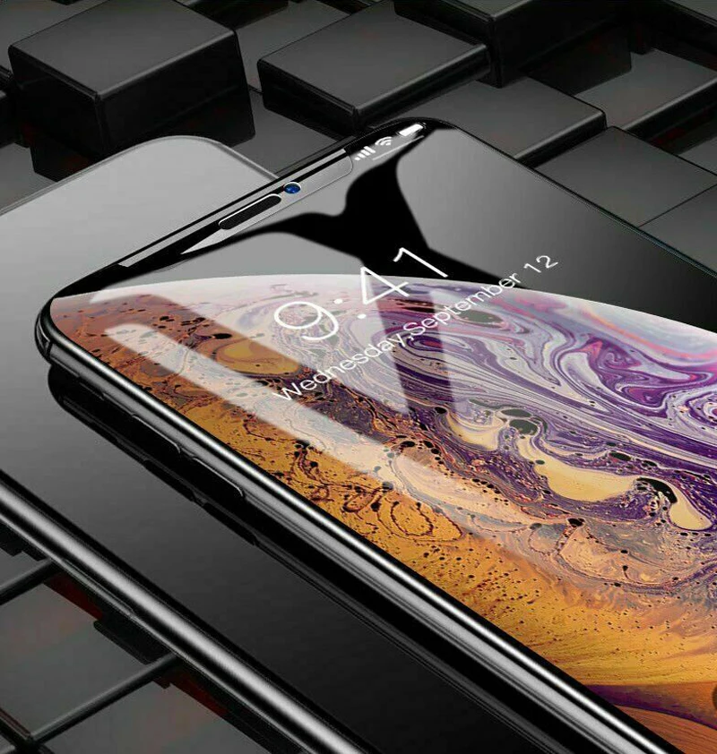 6D защитная пленка из закаленного стекла для iPhone 7 8 Защита экрана Xr Xs Max закаленное