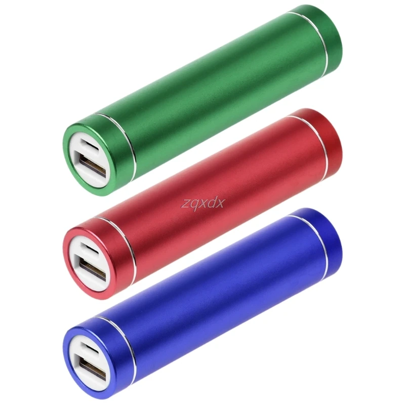 Металлический USB 5 в чехол для портативного зарядного устройства 1X 18650