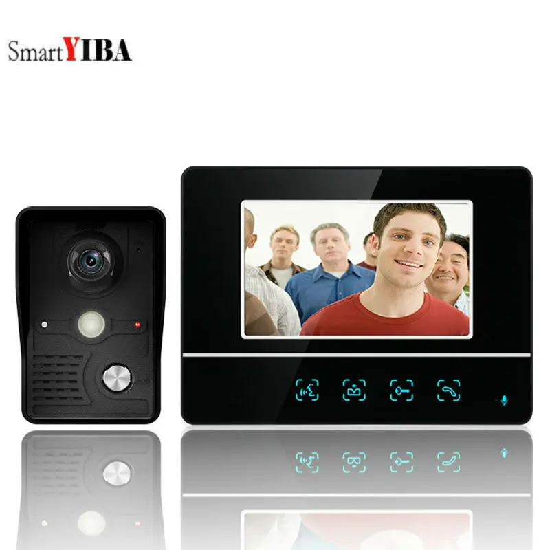 SmartYIBA сенсорный экран 7 "аудио домофон дверной звонок ИК COMS ночное видение
