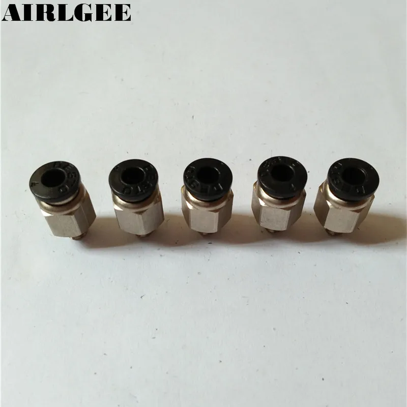 5 шт. высококачественный Пневматический воздушный Коннектор с наружной резьбой 4