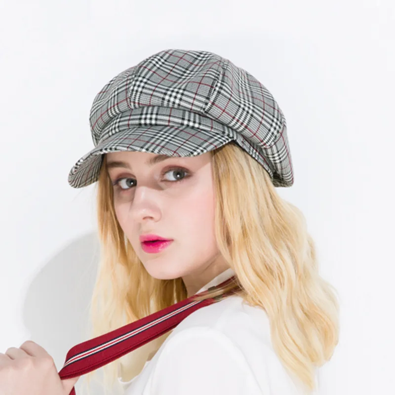 Женская восьмиугольная шляпа Весенняя новинка военный берет кепка летняя