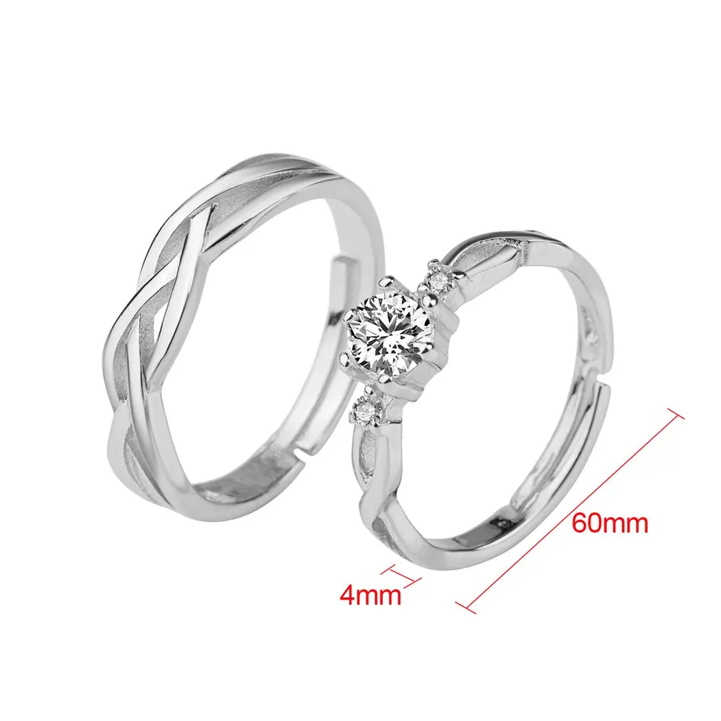 Кольца для пар 30% Серебряная Подвеска для женщин Bijoux обручальные свадебные украшения anel мужское кольцо для влюбленных DIY ювелирные изделия