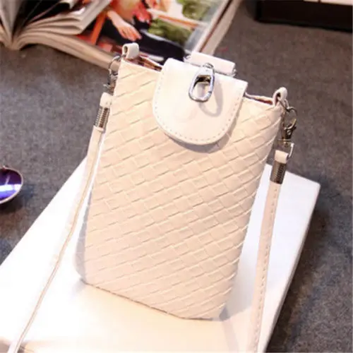 

Woman Cross-body Shoulder Bag PU Leather Phone Money Lady Simple Pouch Mini Handbags