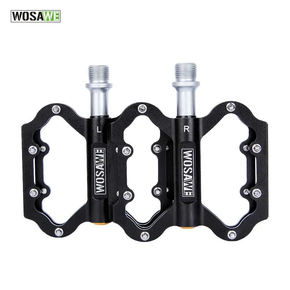 WOSAWE Sports Bicycle Pedal Aluminum 2 Colors Ultralight MTB Bike Pedals Mountain Road Cycling New Style Hollow | Спорт и