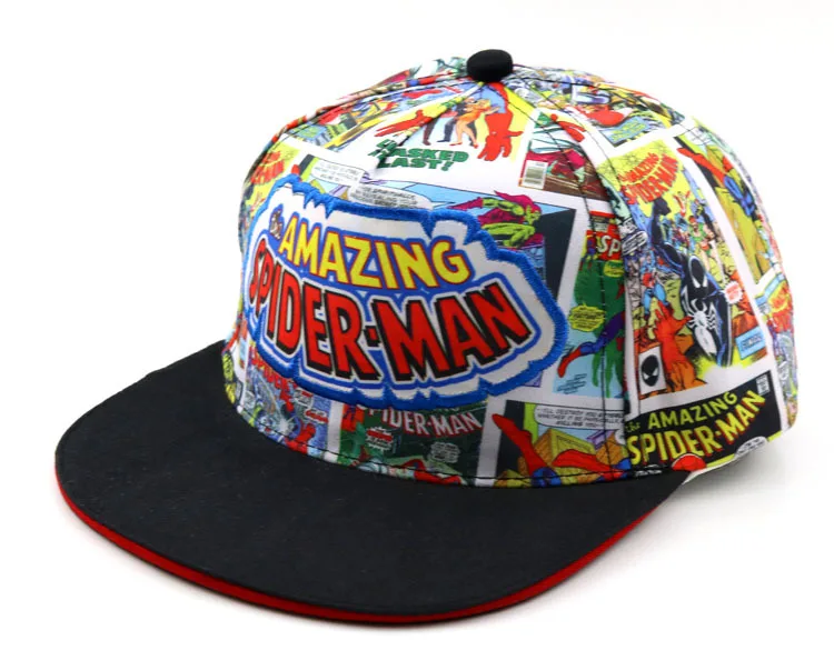 G024 Человек паук Дети Бейсбол Кепки для мальчиков и девочек Snapback мультфильм детей