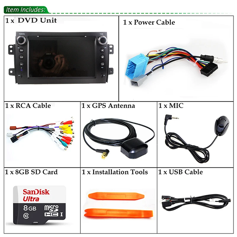 2 ГБ Оперативная память Android 6.0 стерео для Suzuki SX4 Автомобильный DVD GPS Радио