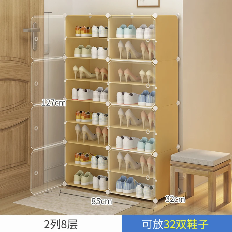 DIY Multi-layer Economical Simple Shoe Cabinet Economize Space Doorway Cabinets Dustproof Home Shoe Shelf Cabinet High Quality