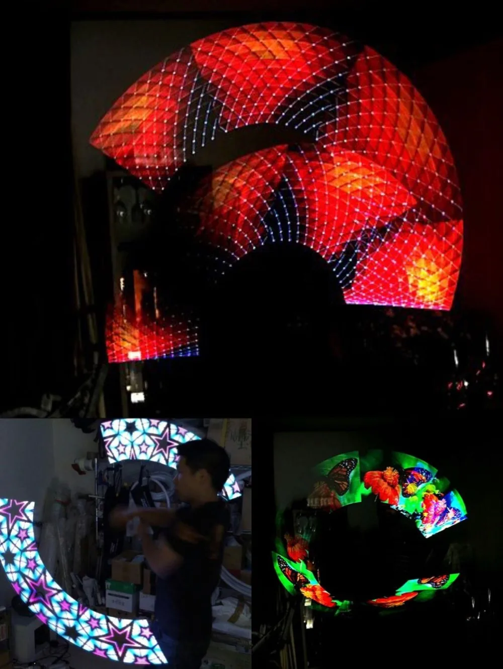 LED Poi светящийся сценический реквизит для производительности|Мужские перчатки| |