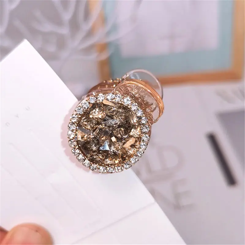 Новый стиль металлическая женская заколка для волос Корейская супер кристальная