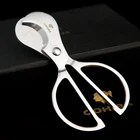 COHIBA двойные 2 лезвия из нержавеющей стали серебристого тона резак для сигар карманные гаджеты резак для зигарр нож кубинские сигары ножницы 224