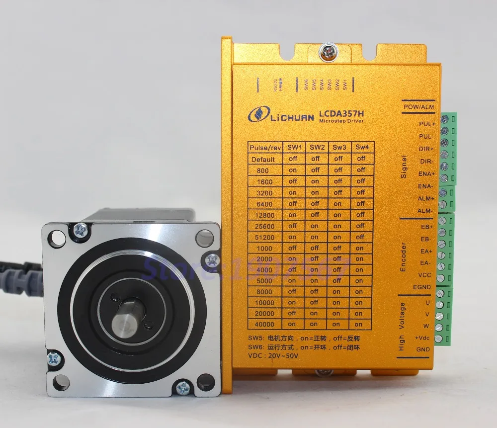 Лидер продаж трехфазный Драйвер шагового серводвигателя Lichuan NEMA23 с замкнутым