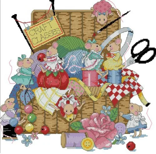 Высокое качество Лидер продаж милый Счетный Набор для вышивки крестом