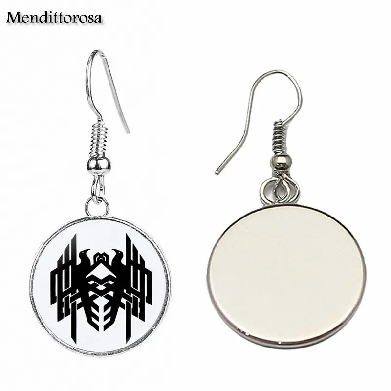 Модные серьги клипсы ручной работы из бронзы/серебра/золота с символом города