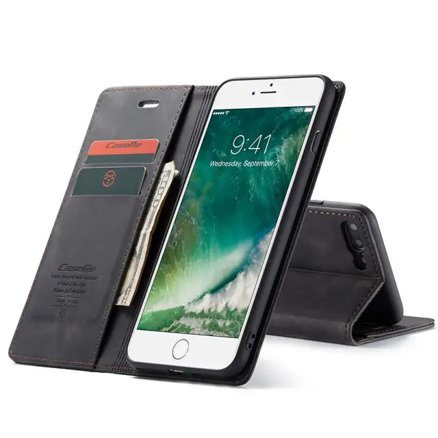 Для iphone 6 6s 7 8 plus чехол с откидной магнитной крышкой чехол для нового iphone 11 Pro Max Xs max Xr X класса люкс из искусственной кожи чехол-бумажник чехол с флип-стойкой