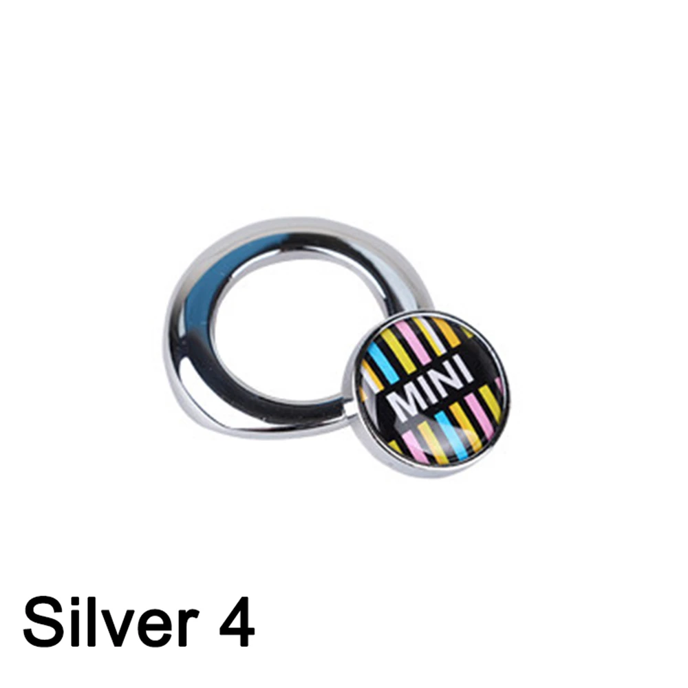 Silver 4 Двигатель один старт стоп крышка нажимной кнопки крышка украшения для 2nd Gen MINI Cooper one s coutryman R55 R56 R57 R58 R59 автомобиль-Стайлинг - Название цвета: Silver 4