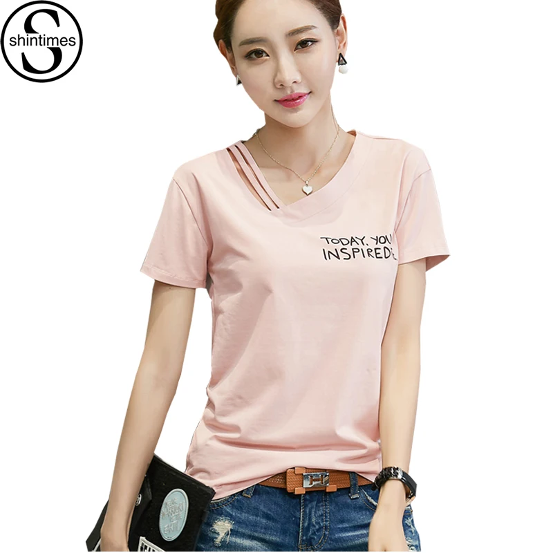 Женская футболка с буквенным принтом размера плюс летние топы 2018 хлопковая