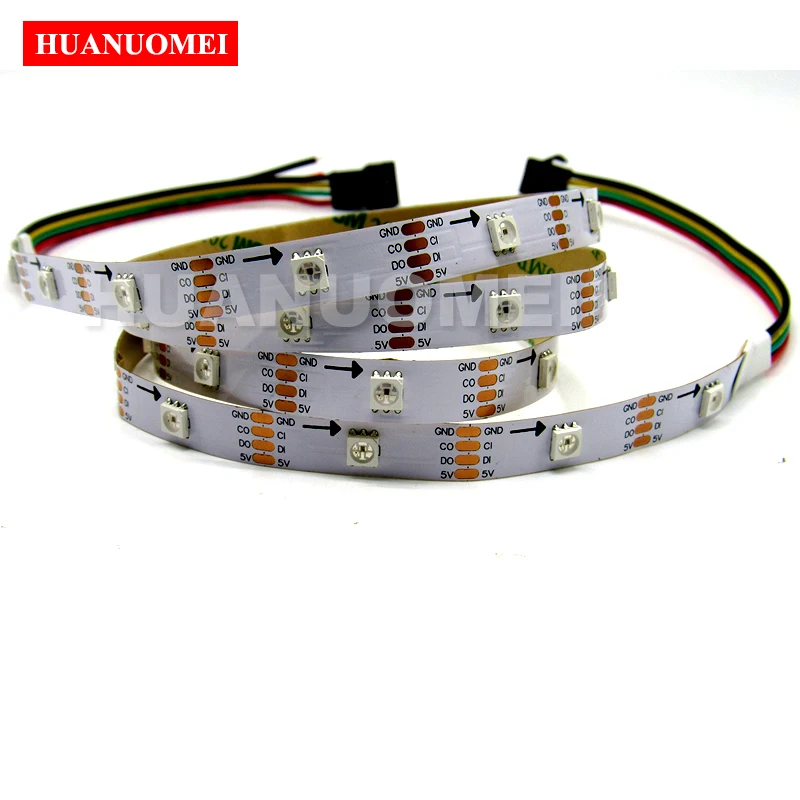 1 м 30 светодиодный s/M APA107 цифровая светодиодная лента пикс./м IC встроенный 5050 SMD RGB