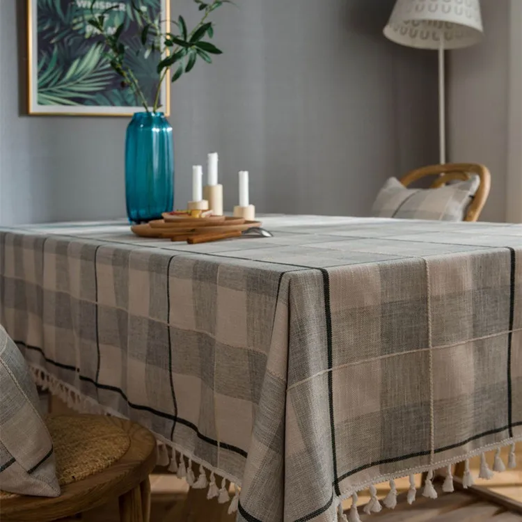 Серая клетчатая скатерть Tafel Hoes Nappe непроницаемая Linge De скатерть для обеденного стола декор для кухни Mantel Mesa