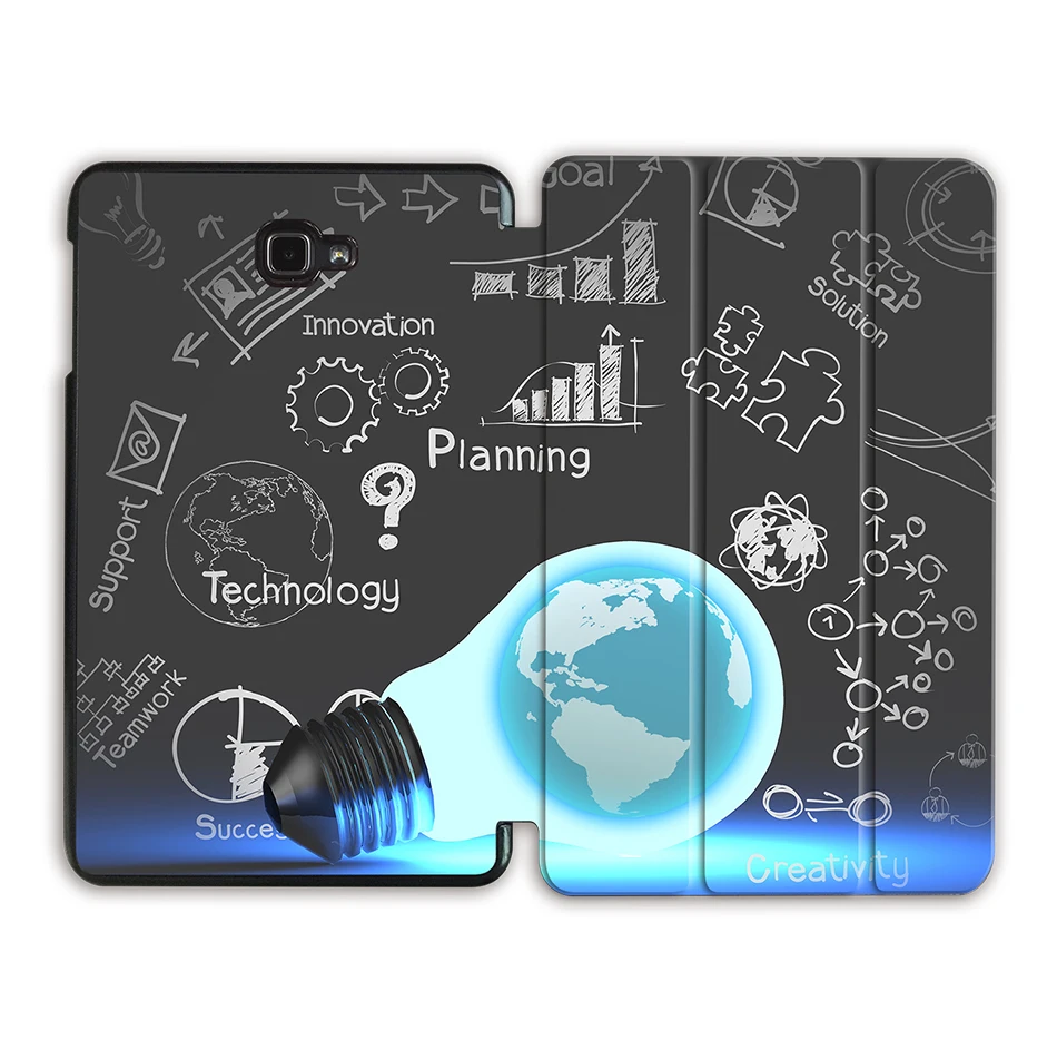MTT мультяшный чехол с граффити для samsung Galaxy Tab A A6 10,1 дюймов T580 T585 T580N из искусственной кожи откидной чехол для планшета защитный чехол - Цвет: SS10