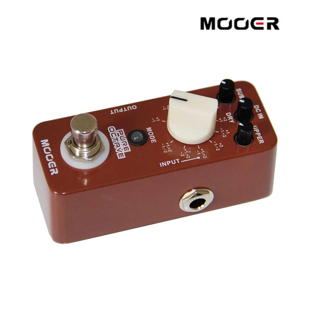 MOOER Pure Octave Мини гитары педаль эффектов 11 точные октавы режимы Правда Обход полный