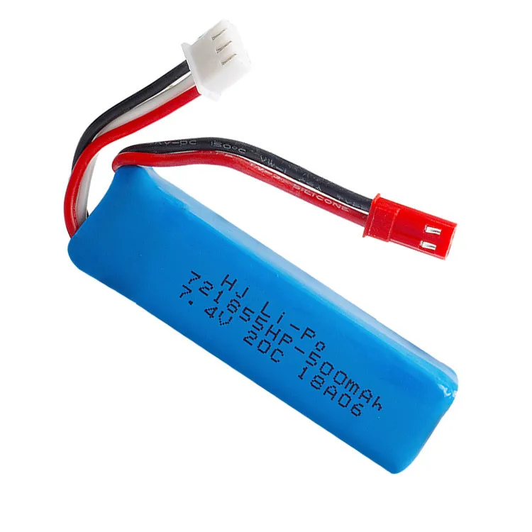 Литиевая батарея WLtoys для автомобиля A202 A212 A222 A232 A242 A252 7 4 В 500 мАч|spare parts|battery 7.4v