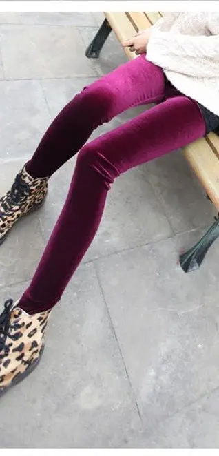 Solid velvet ladies Legging free shipping fashion women's leggings|legging thermal|legging menleggings fall |
