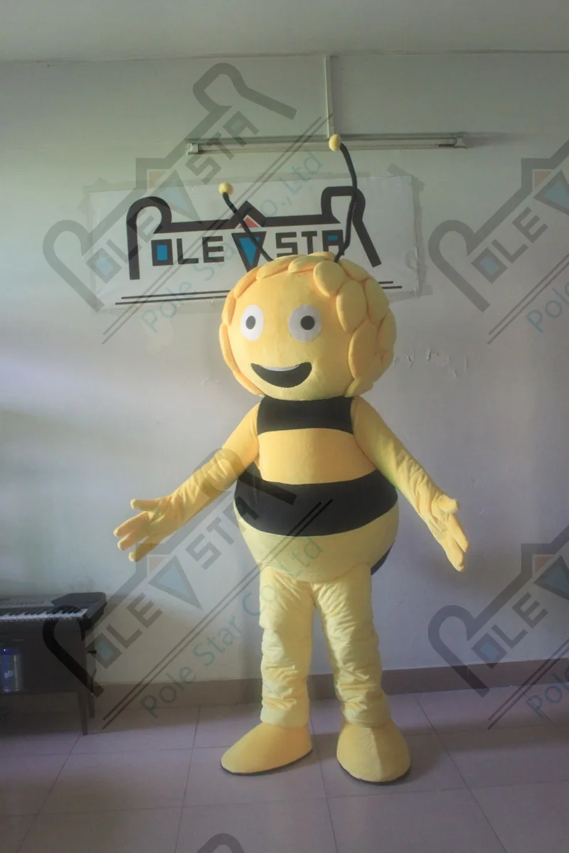 Персонаж Майя пчела костюм талисмана Горячая Распродажа улыбка пчелиные Костюмы