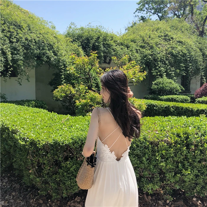 Lychee/элегантное кружевное платье без рукавов для девочек летнее женское с v