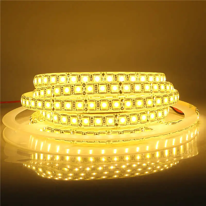 SMD 5054 Светодиодная лента 5 м 120 светодиодов/м 60 гибкая DC12V более яркая чем 5050 2835 5630