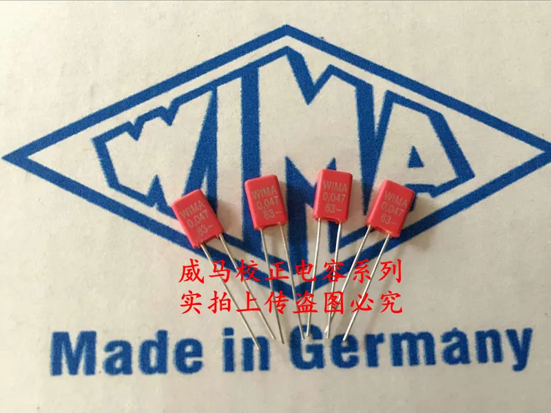 2020 hot sale 10pcs/20pcs German capacitor WIMA MKS2 63V 0.047uF 473 47n 63v P: 2.5mm Audio capacitor free shipping