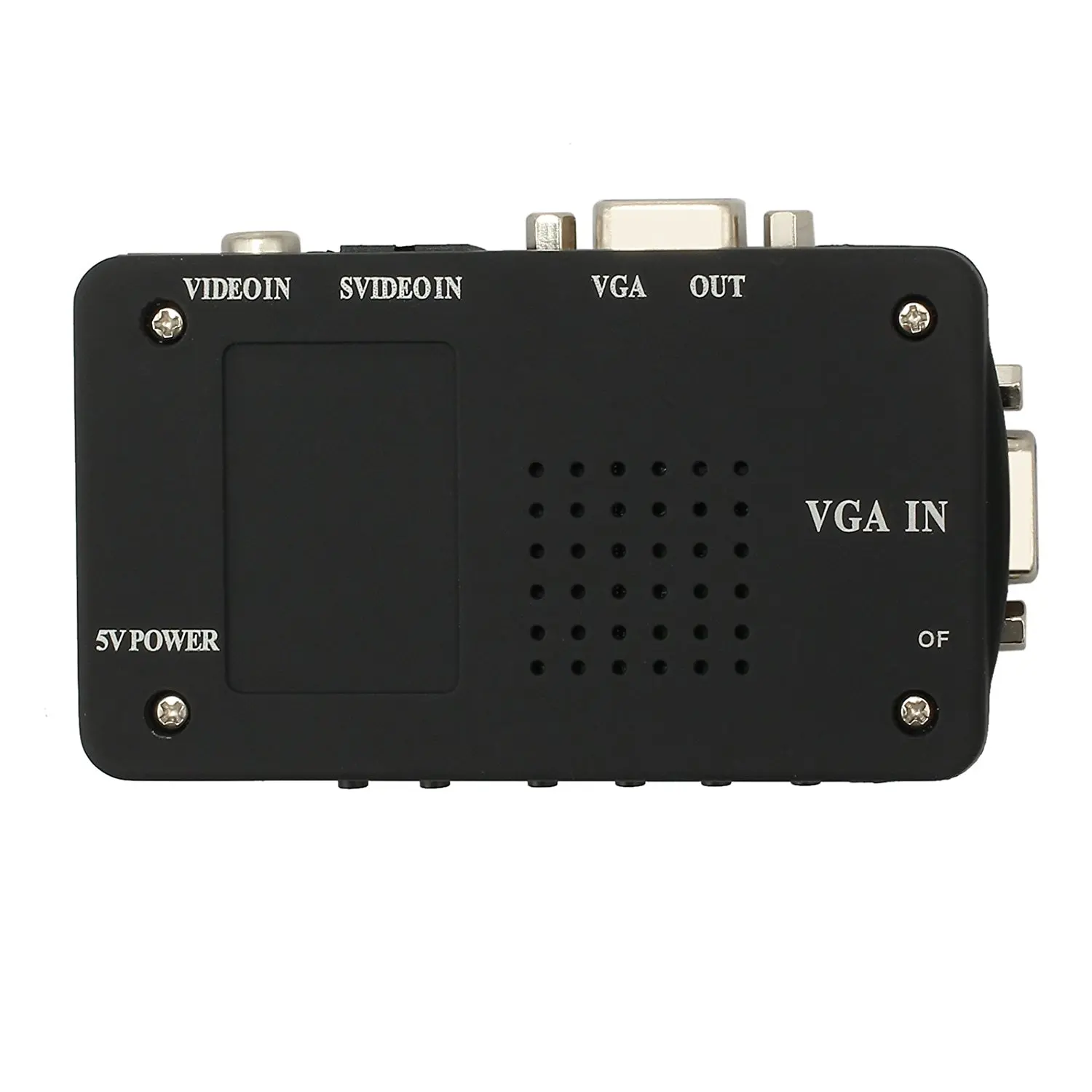 RCA композитный AV s-видео в VGA конвертер коробка CC ТВ DVR ПК ноутбук проектор вход