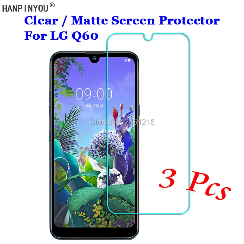 3 шт./лот для LG Q60 6 26 дюйма Новая прозрачная/Антибликовая матовая защитная пленка HD