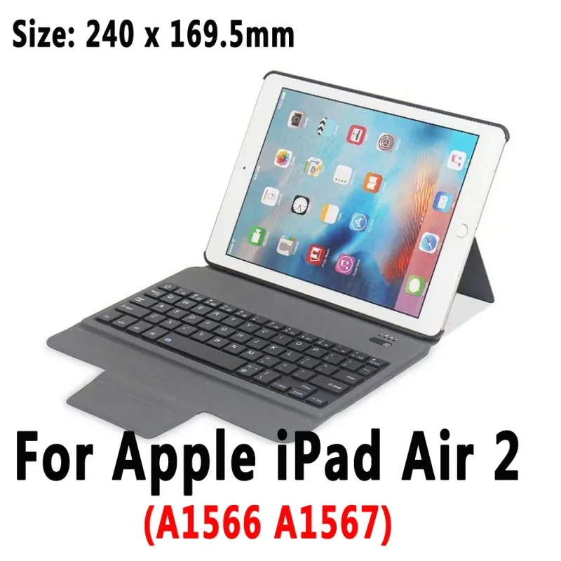 For iPad 9.7 Air 2 Тонкая клавиатура чехол для iPad 5th 6th поколения 9,7 Pro 10,5 11 Air 10,5 воздуха 1 2 3 iPad Mini 1 2 3 4 5 принципиально Капа - Цвет: For iPad 9.7 Air 2