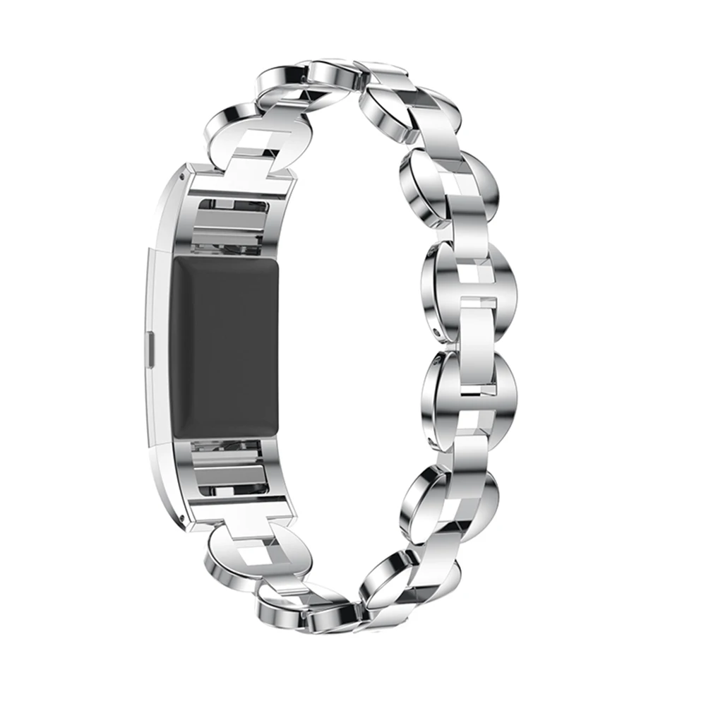 Ремешки для часов для Fitbit Charge 3 умные часы из нержавеющей стали металлический ремешок на руку женские ювелирные изделия браслет для зарядки 3 ремни