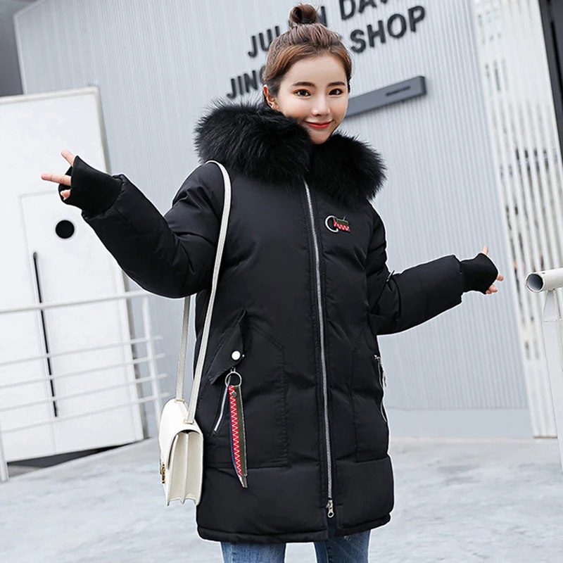 1 шт. парка для женщин зимние куртки и пальто будущих мам модные Faxu Мех животных