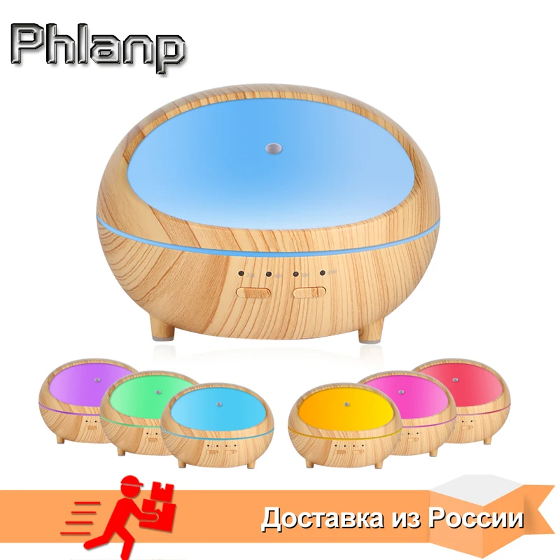 Phlanp светодио дный светодиодный деревянный увлажнитель воздуха Эфирное масло